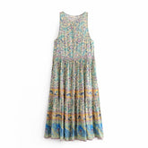 New Bohemian Printed Sleeveless Dress